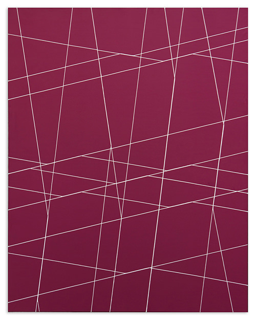 flow down, 2017, Acrylic on Polyester, 130 x 165 cm